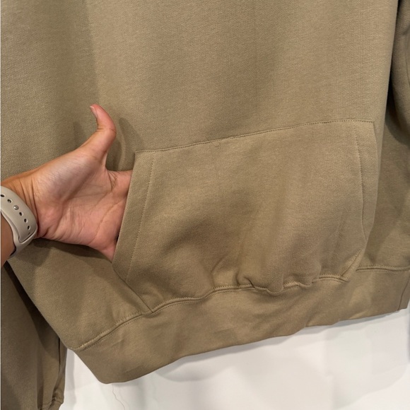 MNML Men's Hoodie in khaki color - Picture 3 of 10